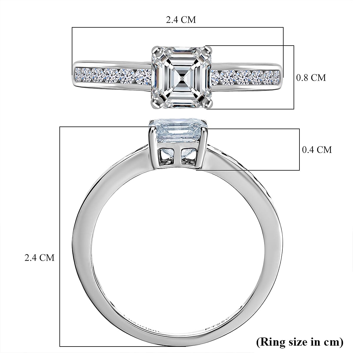Luxuriant Diamond 950 Platinum IGI Certified Asscher Cut VS-EF Lab Grown Diamond Ring 2.00 Ct. Luxuriant Diamond 950 Platinum IGI Certified Asscher Cut VS-EF Lab Grown Diamond Ring 2.00 Ct.