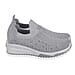 Urban Jacks Womens Casual Slip-On Trainers with Memory Foam & Diamond Detail