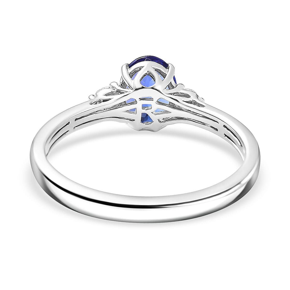 Rhapsody 950 Platinum AAAA Tanzanite White Diamond EF, VS Solitaire Ring, Platinum Wt.5 Gms 1.670 Ct. Rhapsody 950 Platinum AAAA Tanzanite White Diamond EF, VS Solitaire Ring, Platinum Wt.5 Gms 1.670 Ct.