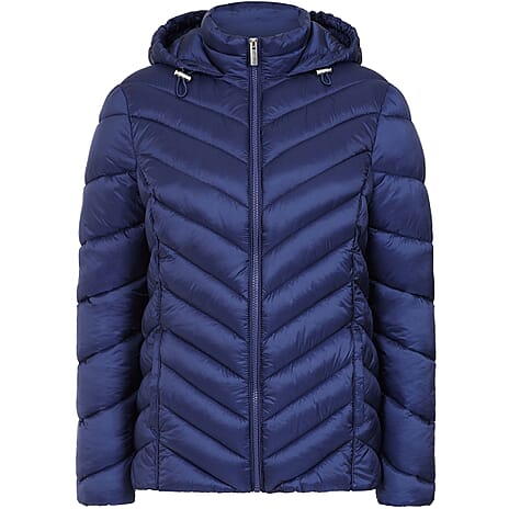Emreco Long Sleeve Quilted Jacket (Size 18) - Royal