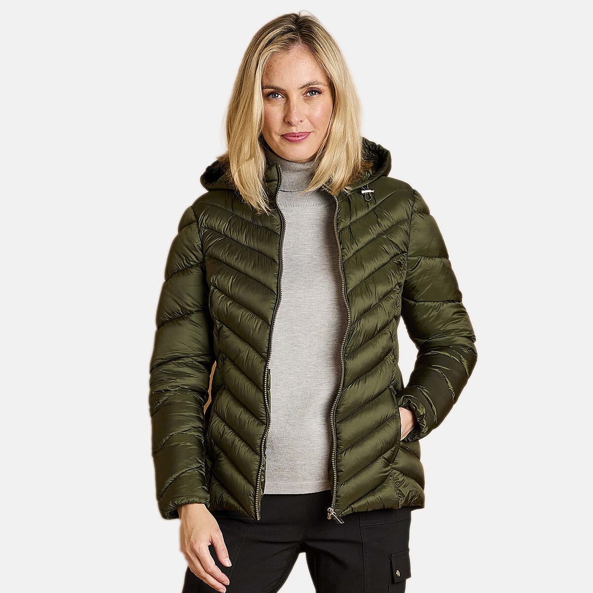 Emreco Long Sleeve Packaway Quilted Jacket