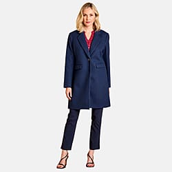 Emreco Single Breasted Revere Collar Coat 