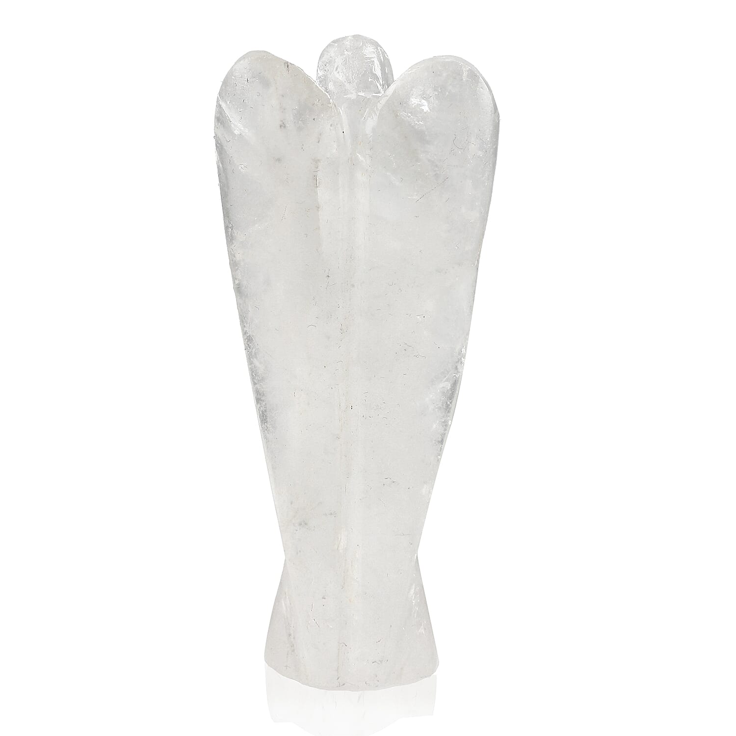 Handcarved White Quartz Guardian Angel Figurine Sculpture (Size 8 Cm) & Butterfly Stretchable Bracelet Presented in Velvet Pouch With Gift Card Handcarved White Quartz Guardian Angel Figurine Sculpture (Size 8 Cm) & Butterfly Stretchable Bracelet Presented in Velvet Pouch With Gift Card