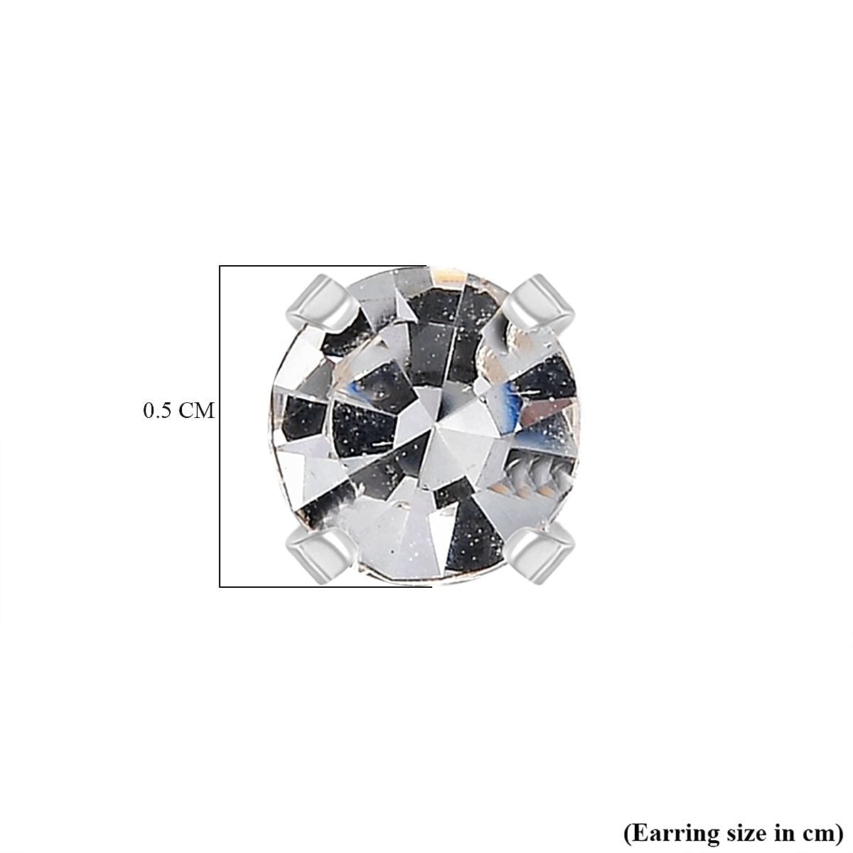 Biggest Close Out Deal- White Swarovski Crystal Stud Push in Sterling Silver Biggest Close Out Deal- White Swarovski Crystal Stud Push in Sterling Silver