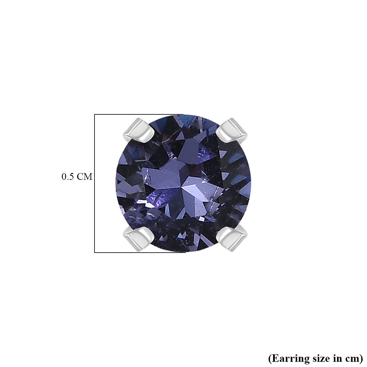 Biggest Close Out Deal- Tanzanite Swarovski Crystal Stud in Sterling Silver Biggest Close Out Deal- Tanzanite Swarovski Crystal Stud in Sterling Silver