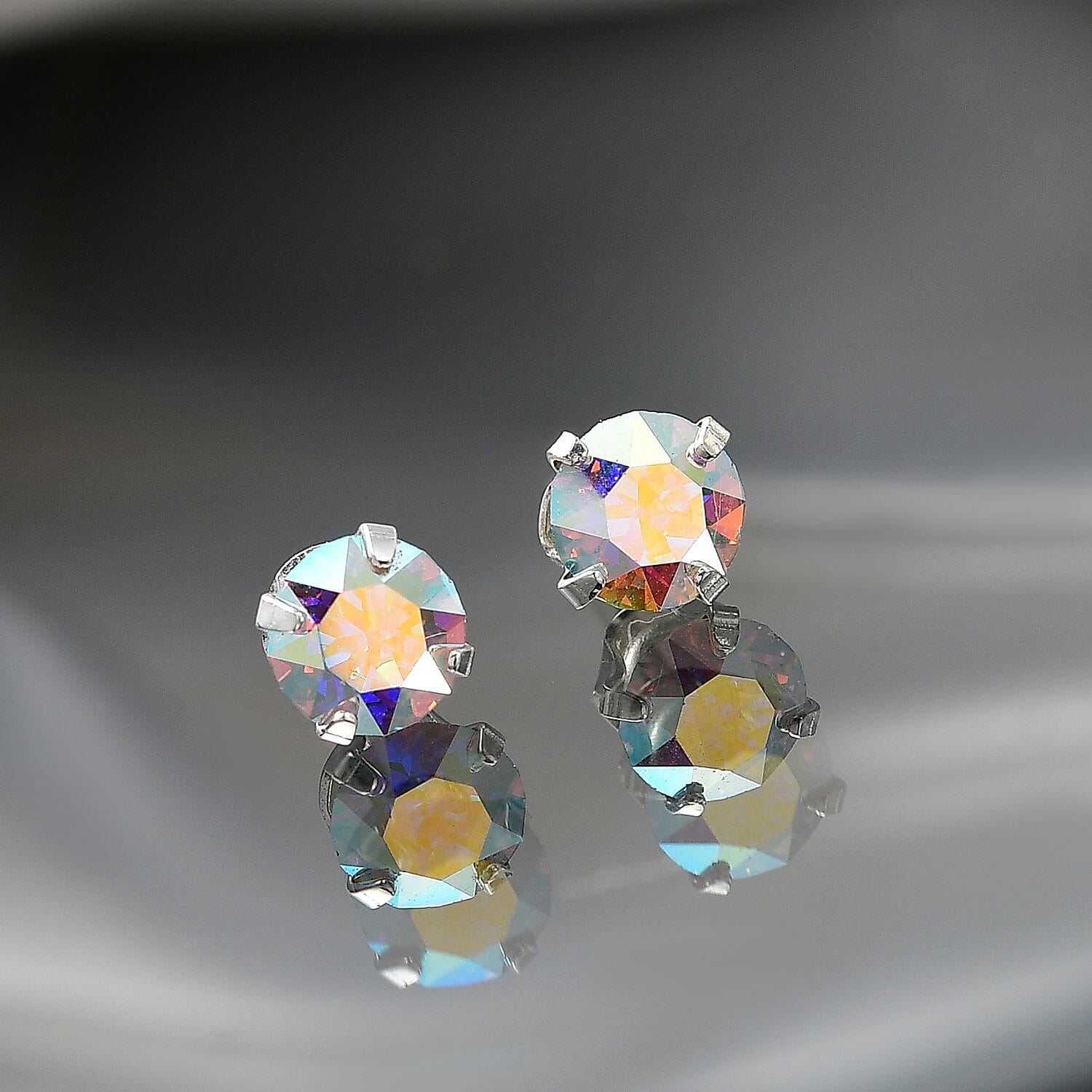 Biggest Close Out Deal- AB Swarovski Crystal Stud in Sterling Silver