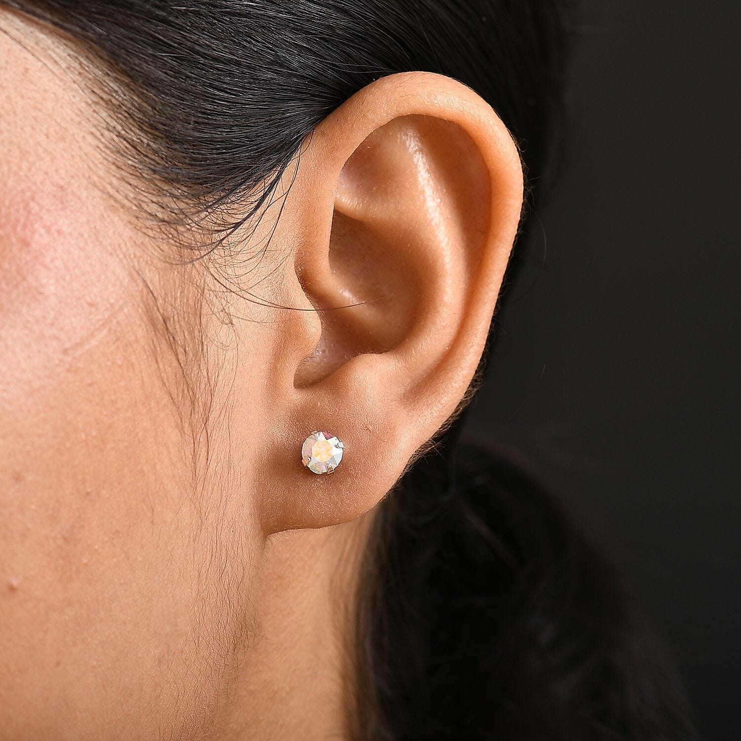 Biggest Close Out Deal- AB Swarovski Crystal Stud in Sterling Silver