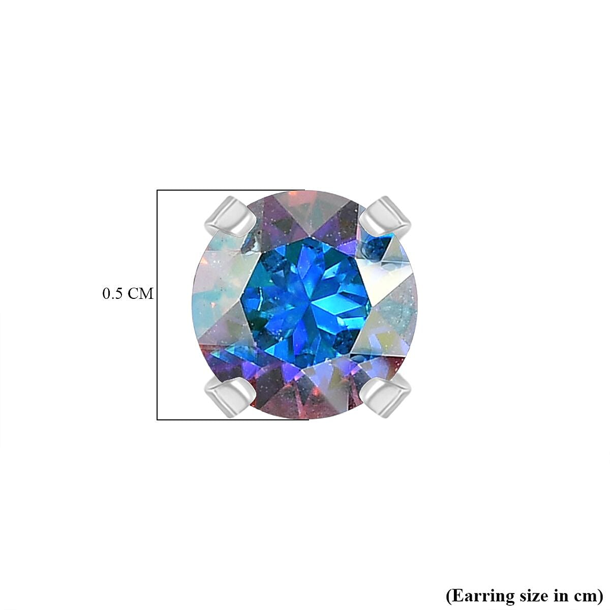 Biggest Close Out Deal- AB Swarovski Crystal Stud in Sterling Silver