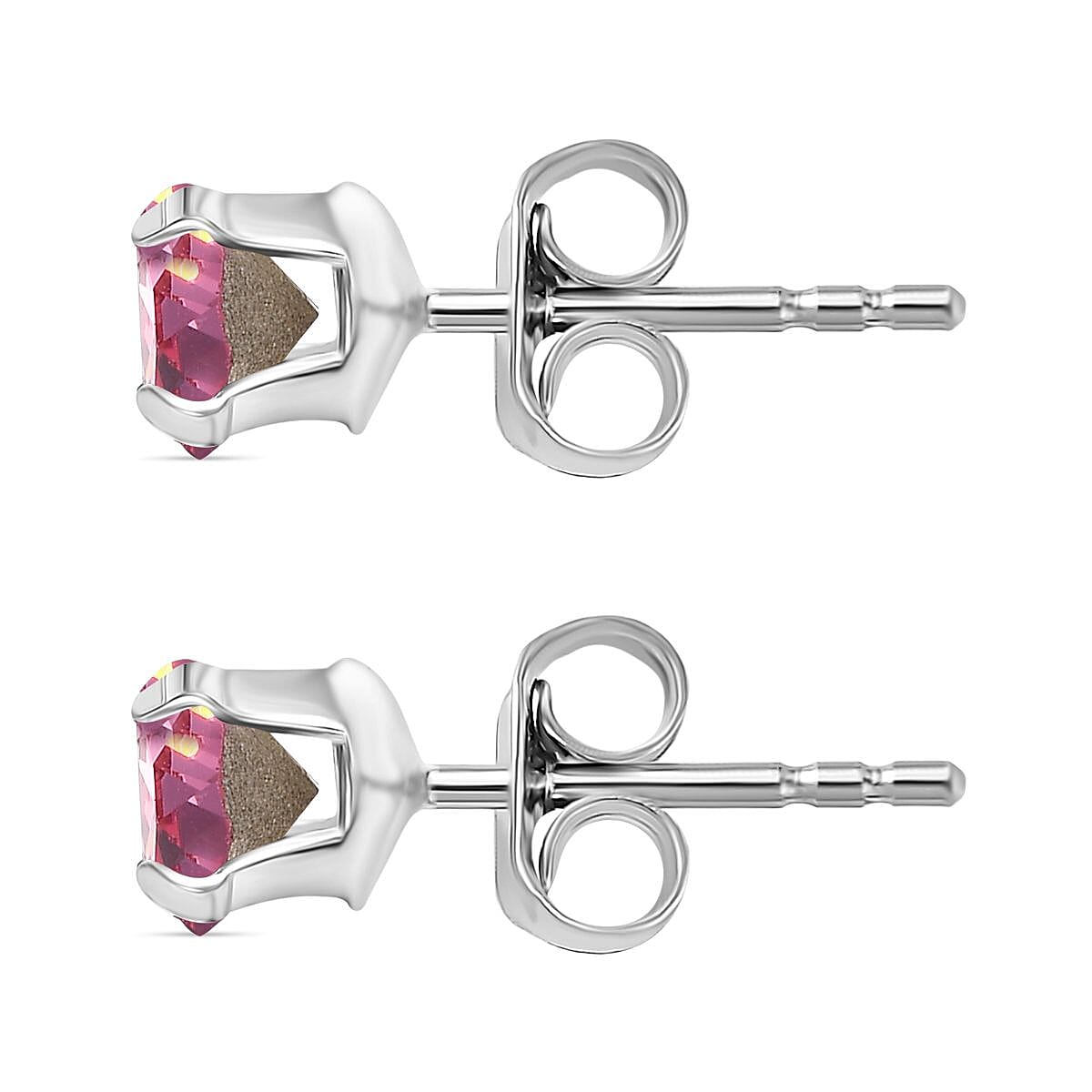 Biggest Close Out Deal- Rose Swarovski Crystal Stud  in Sterling Silver