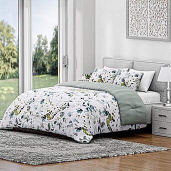 https://tjcuk.sirv.com/Products/80/9/8096739/Homesmart-Leaf-Comforter-and-Duvet-Size-200x1-cm-Green-White_8096739.jpg?w=342&h=342