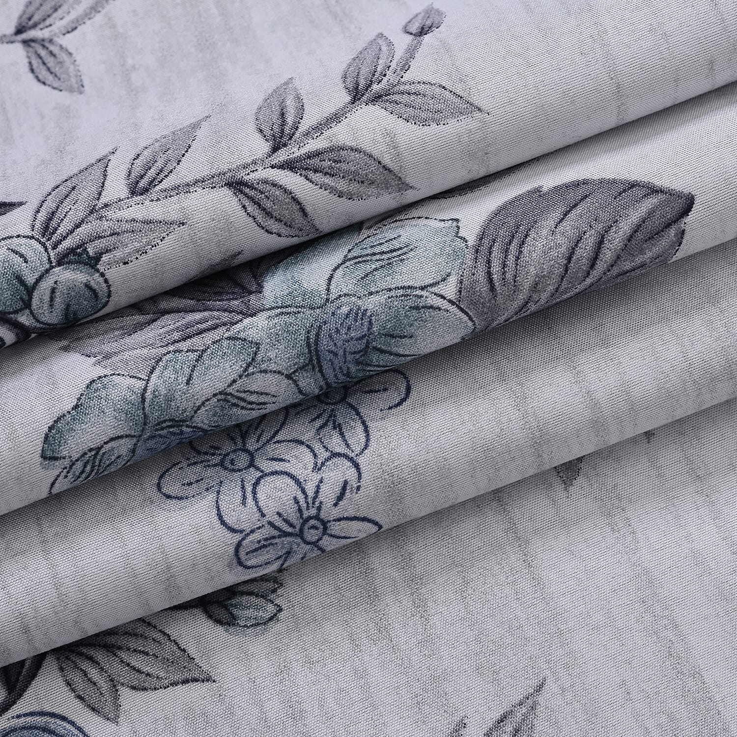 Boutique Bedding Collection - Lightweight Leaf Design Comforter With 2 Pillowcases (Size Double)