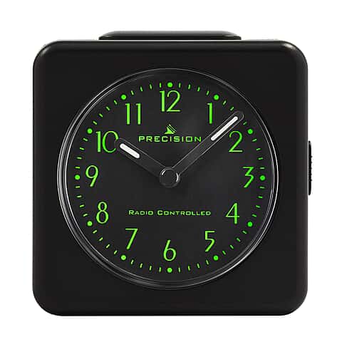 Precision Radio Controlled Alarm Clock - Analog Display with Snooze ...