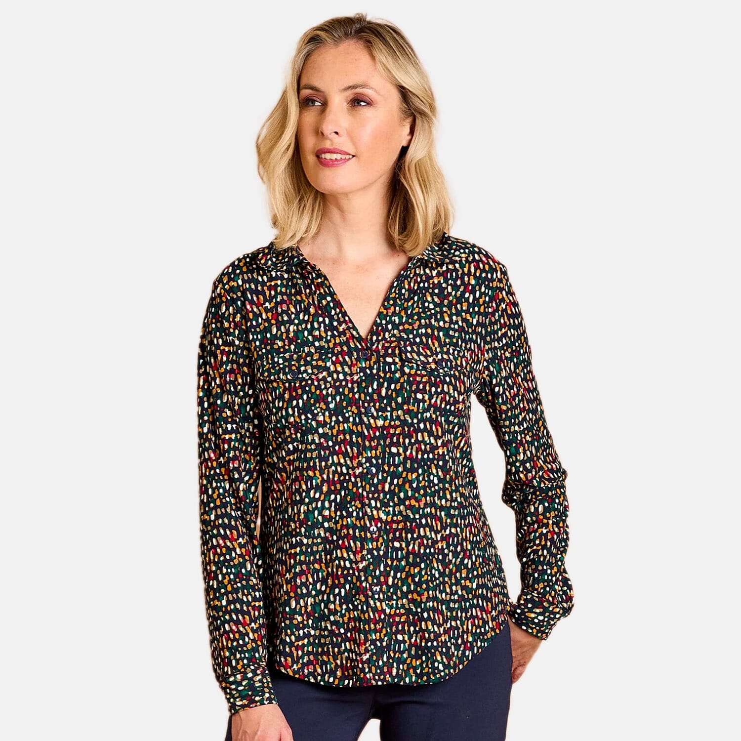 Emreco 3/4 Sleeve Classic Blouse 