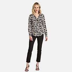 Emreco Mandarin Collar Blouse 