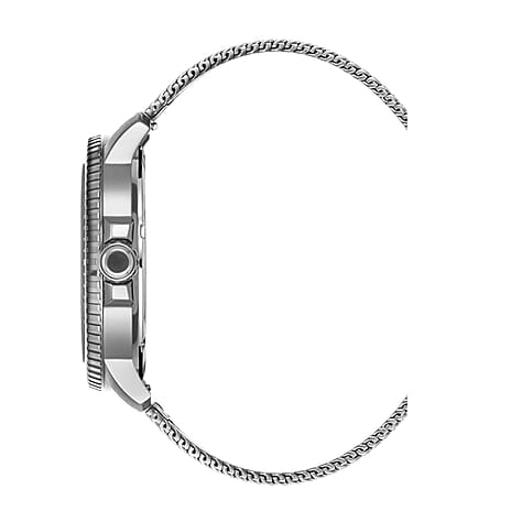 JDM Military Tango Swiss Movt. 20ATM Water Resistance Blue Dial Mens Watch with Silver Colour Stainless Steel Strap