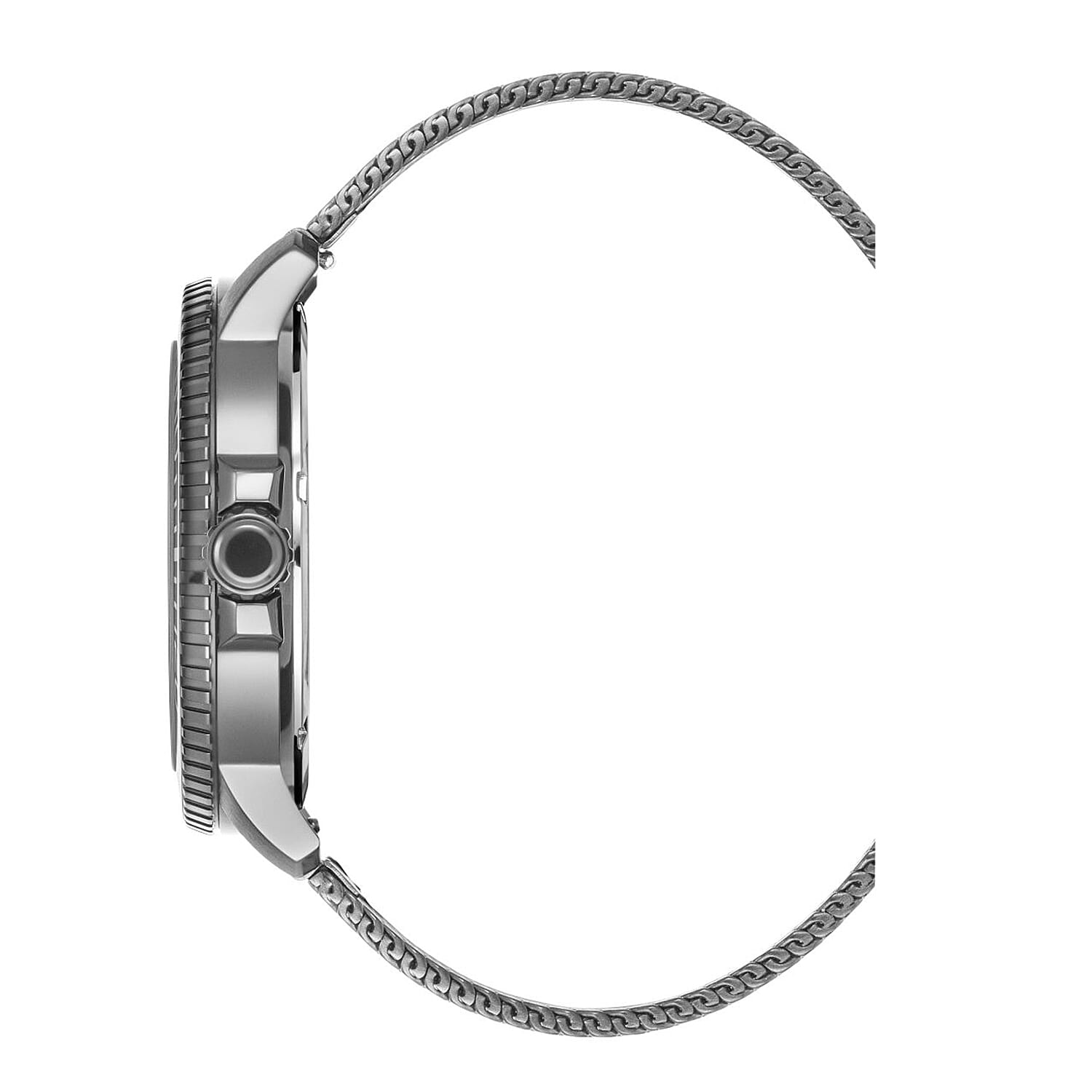 JDM Military Tango Swiss Movt. 20ATM Water Resistance Black Dial Mens Watch with Grey Colour Stainless Steel Strap