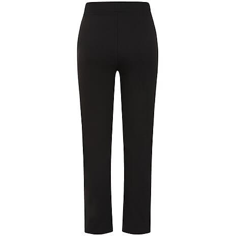 Emreco Pintuck Bengaline 2 Pocket Emreco Stretch Trousers (Size 18) - Black
