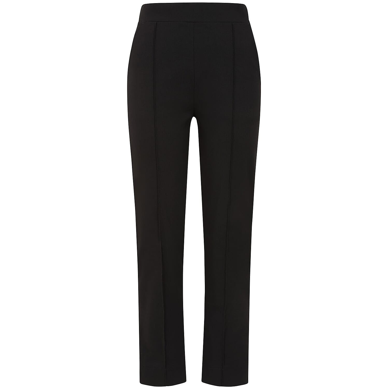 Emreco Pintuck Bengaline 2 Pocket Emreco Stretch Trousers (Size 16) - Black