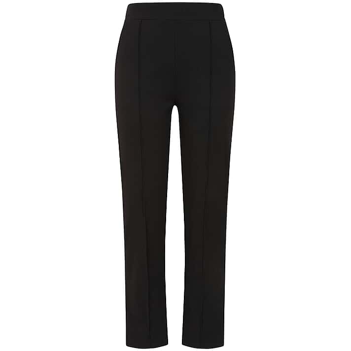 Emreco Pintuck Bengaline 2 Pocket Emreco Stretch Trousers (Size 16) - Black
