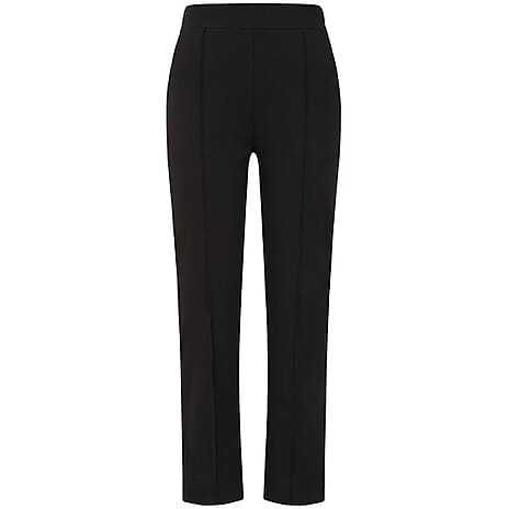 Emreco Tapered Leg Stretch Trousers (Size 14) - Black