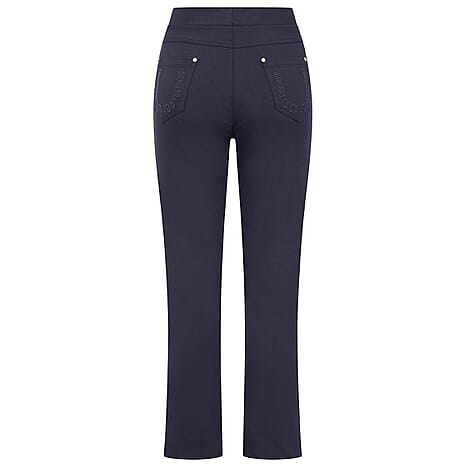 Emreco Jean Style Stretch Trousers 29 Inch Leg (Size 20) - Navy