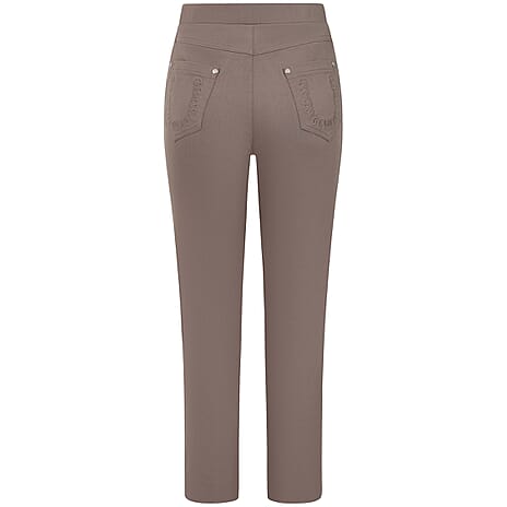 Emreco Jean Style Stretch Trousers 29 Inch Leg (Size 20) - Stone