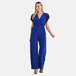 Tamsy Smocked Waist Stretch Jersey Jumpsuit