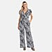Tamsy Smocked Waist Stretch Jersey Jumpsuit
