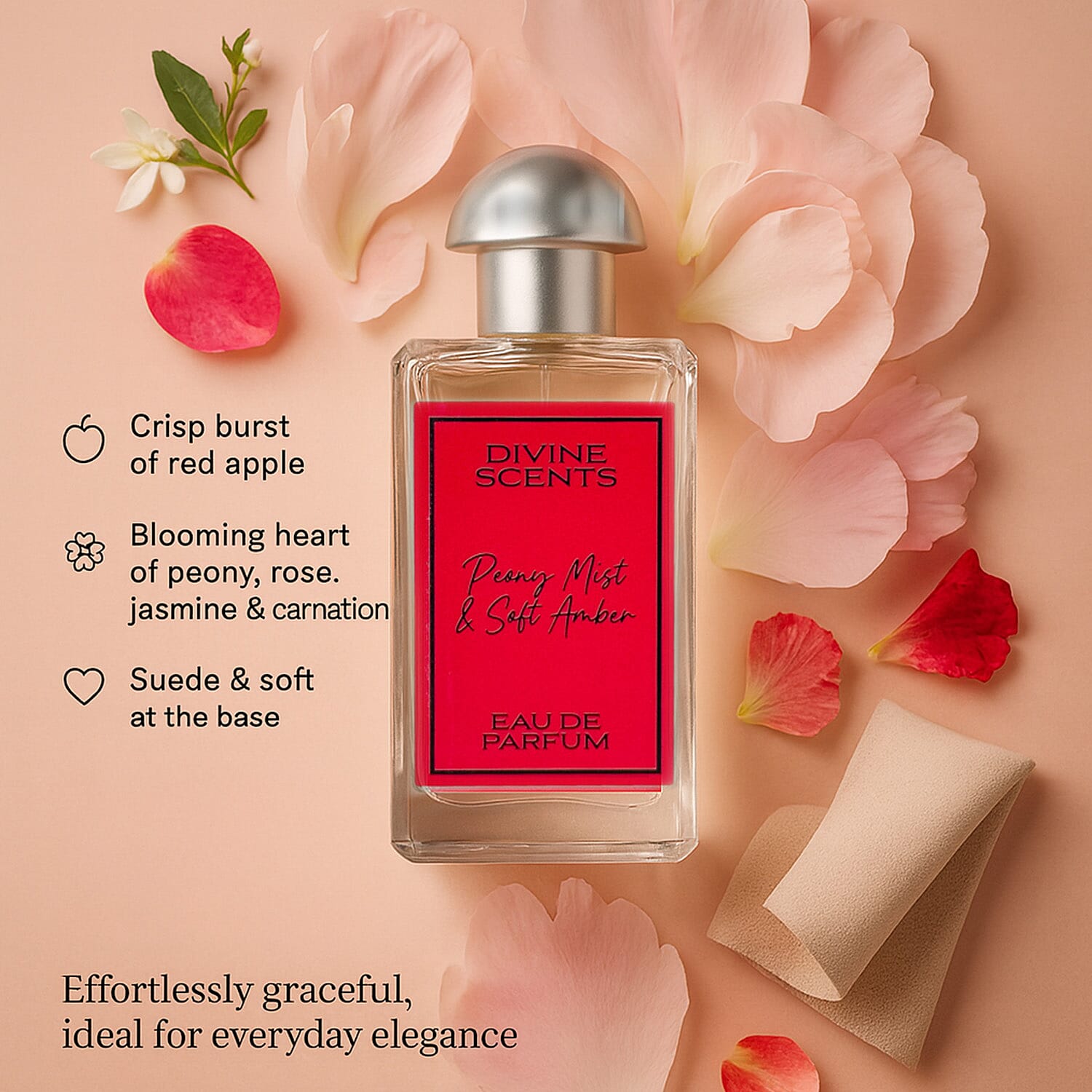 Divine Scents - Laurelle Peony Mist & Soft Amber EDP - 100ml