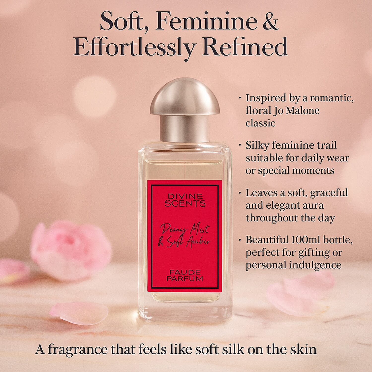 Divine Scents - Laurelle Peony Mist & Soft Amber EDP - 100ml