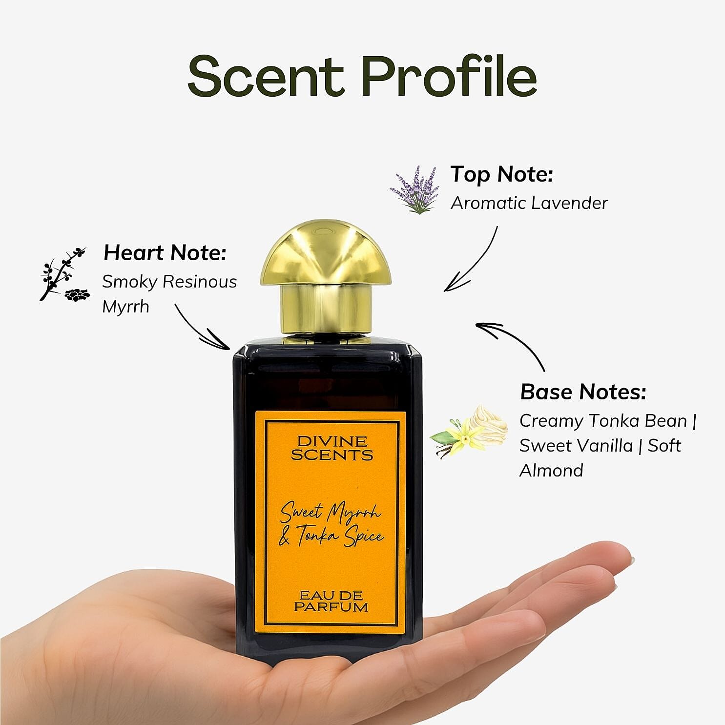 Divine Scents - Laurelle Sweet Myrrh & Tonka Spice EDP - 100ml