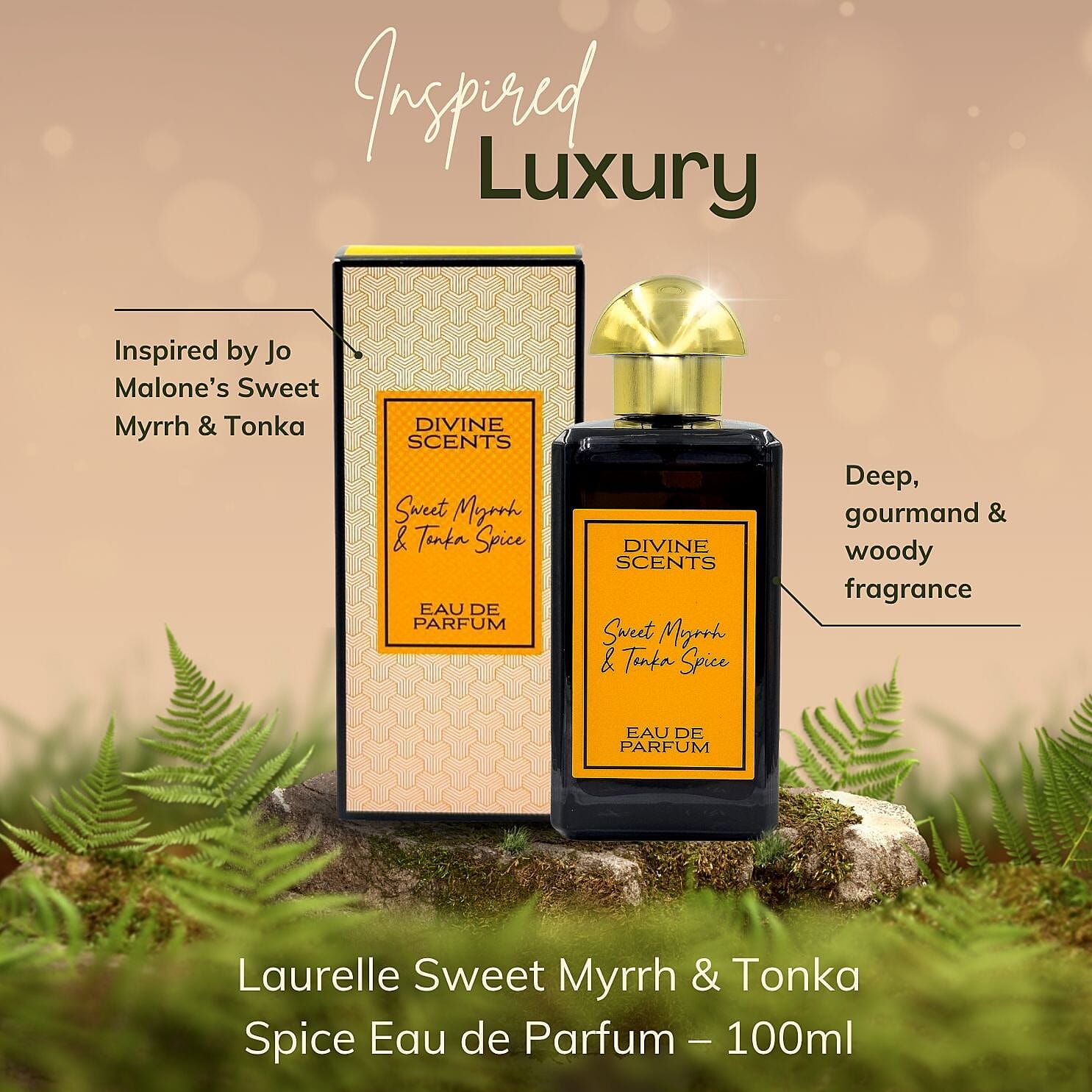 Divine Scents - Laurelle Sweet Myrrh & Tonka Spice EDP - 100ml