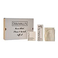 Douvall's Cleanser Gift Set with Argan Cream Cleanser, Moisturiser and Muslin Cloth