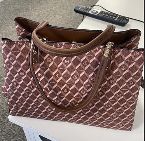 CHENSON-Leatherette-Ladies-Printed-Handbag-Pink