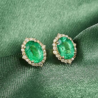 https://tjcuk.sirv.com/Products/80/9/8099018/Luxoro-14K-Yellow-Gold-AAA-Zambian-Emerald-White-Diamond-I2-Earring-Go_8099018_1.jpg?w=342&h=342