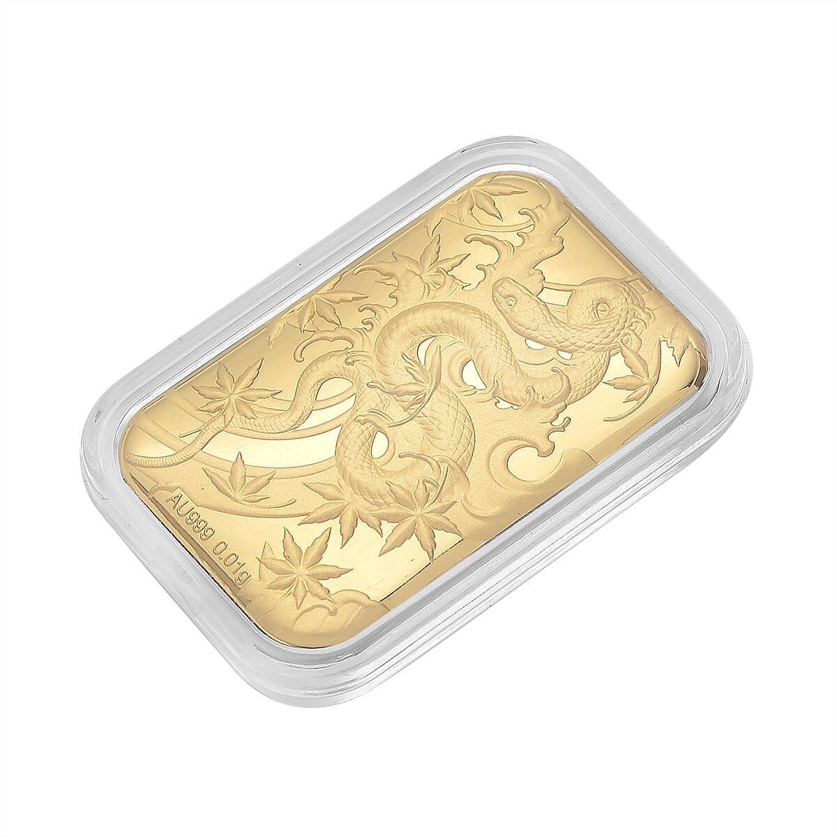 24K Yellow Gold (99.9% Purity) Dragon Embossed Collectable