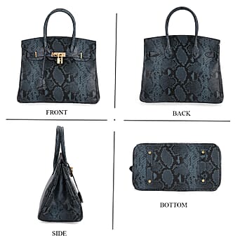 https://tjcuk.sirv.com/Products/80/9/8099102/Genuine-Leather-Snakeskin-Pattern-Crossbody-Bag-with-Top-Handle-Blue_8099102_3.jpg?w=342&h=342
