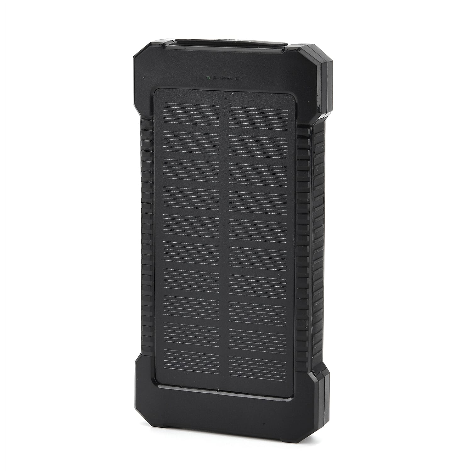3 in 1 - 10000mAh Solar Power Bank with 5W Wireless Charging and LED Light - Blue