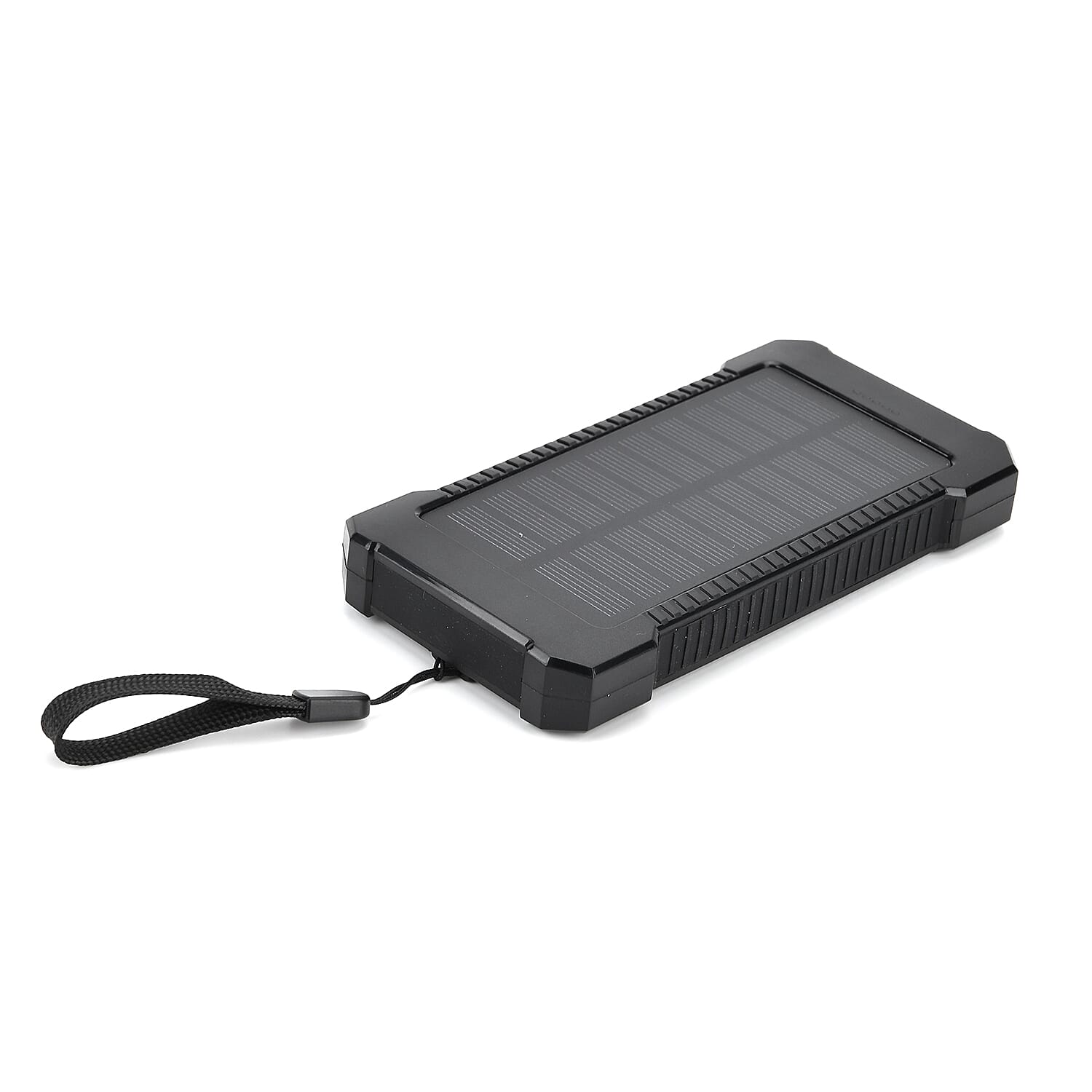 3 in 1 - 10000mAh Solar Power Bank with 5W Wireless Charging and LED Light - Blue