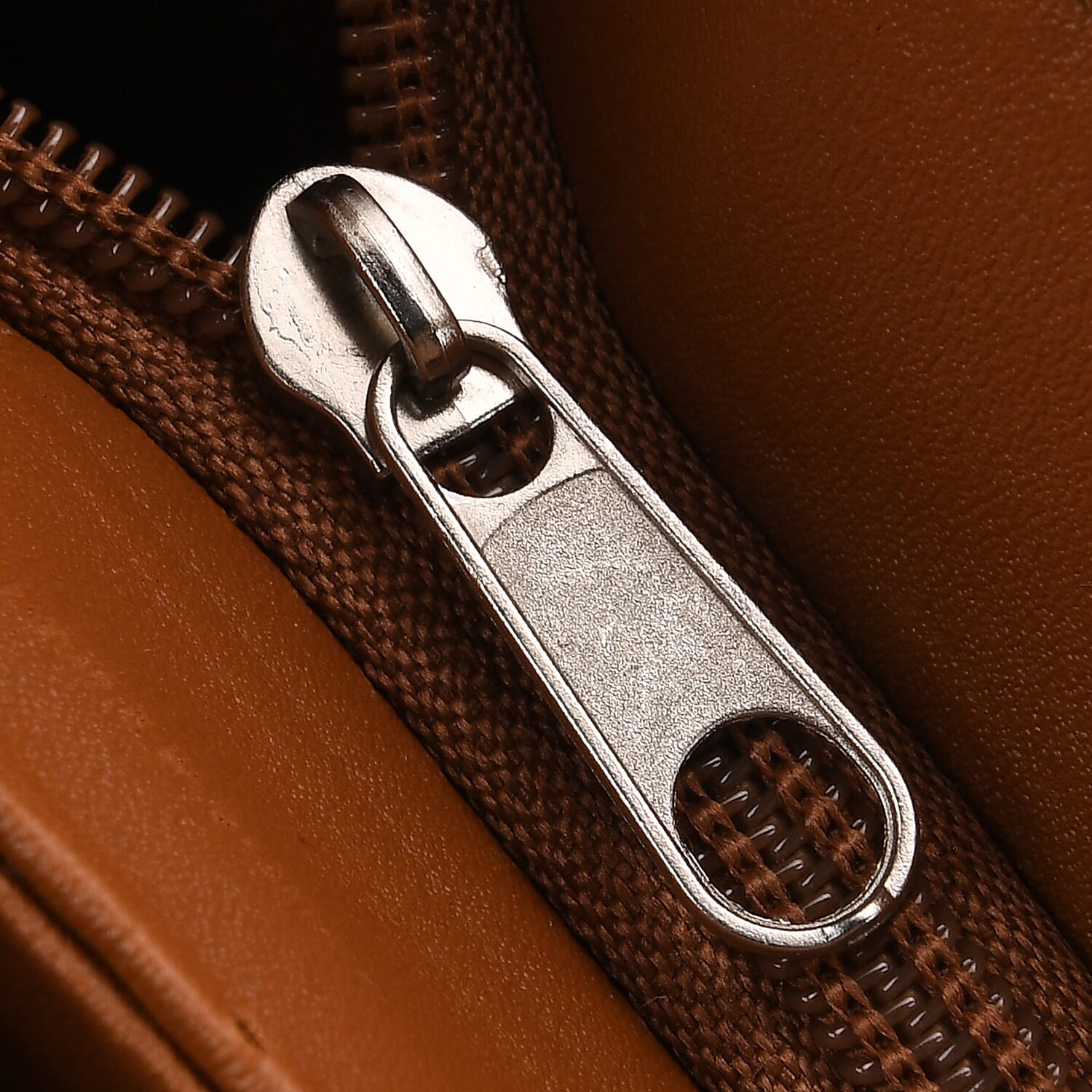 Genuine Leather Tote Bag (Size 30x10x33 cm) - Camel