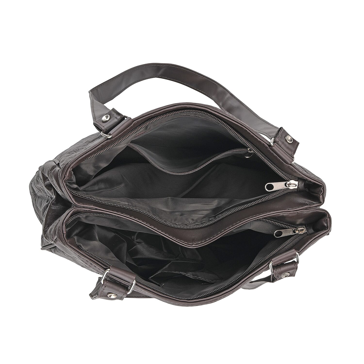 One Time CloseOut-Genuine Leather Tote Bag (Size 30x10x33 cm) - Brown