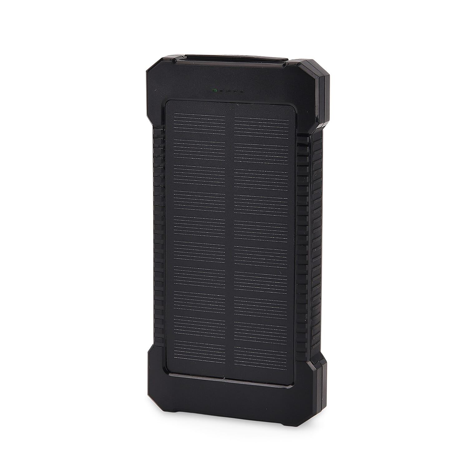 Power Bank 10000mAh with 2.1A Output, 3 Light Modes, 2 USB Ports - Black