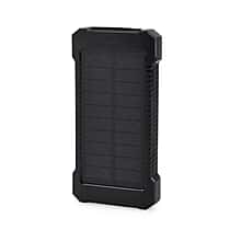 Power Bank 10000mAh with 2.1A Output, 3 Light Modes, 2 USB Ports - Black