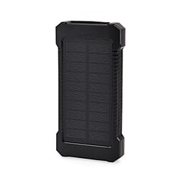 Solar Power Charged Power Bank 10000mAh with 2.1A Output - Blue