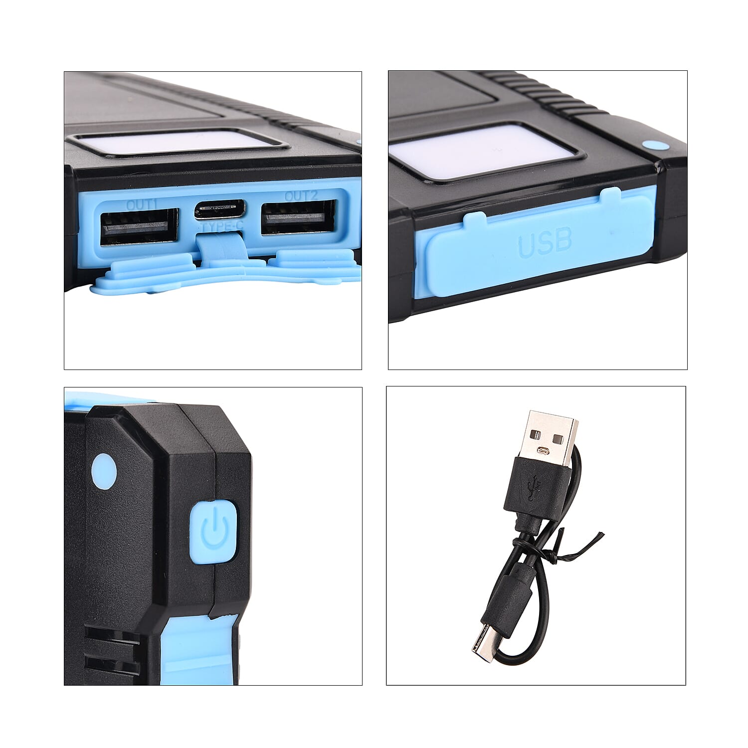 Power Bank 10000mAh with 2.1A Output - Blue