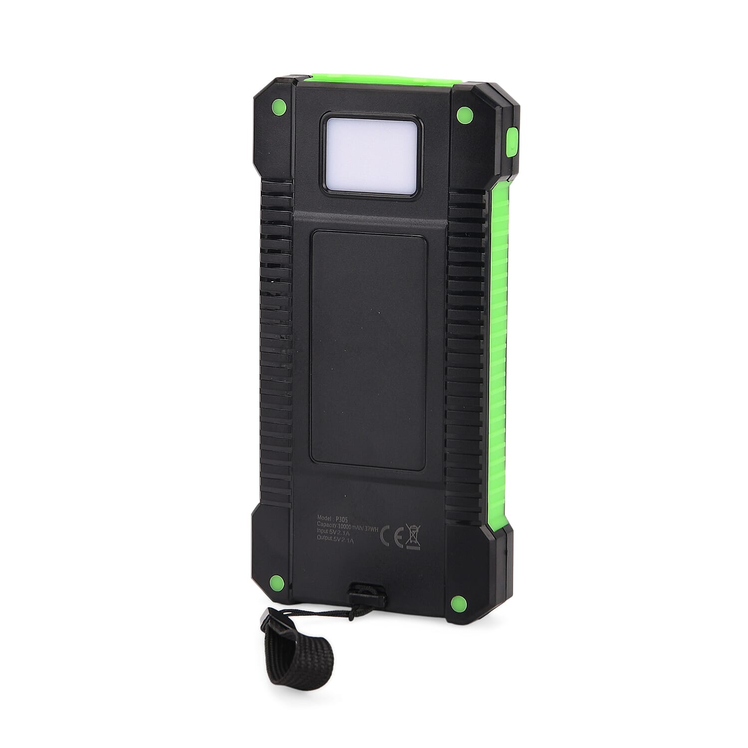 Power Bank 10000mAh with 2.1A Output - Green & Black