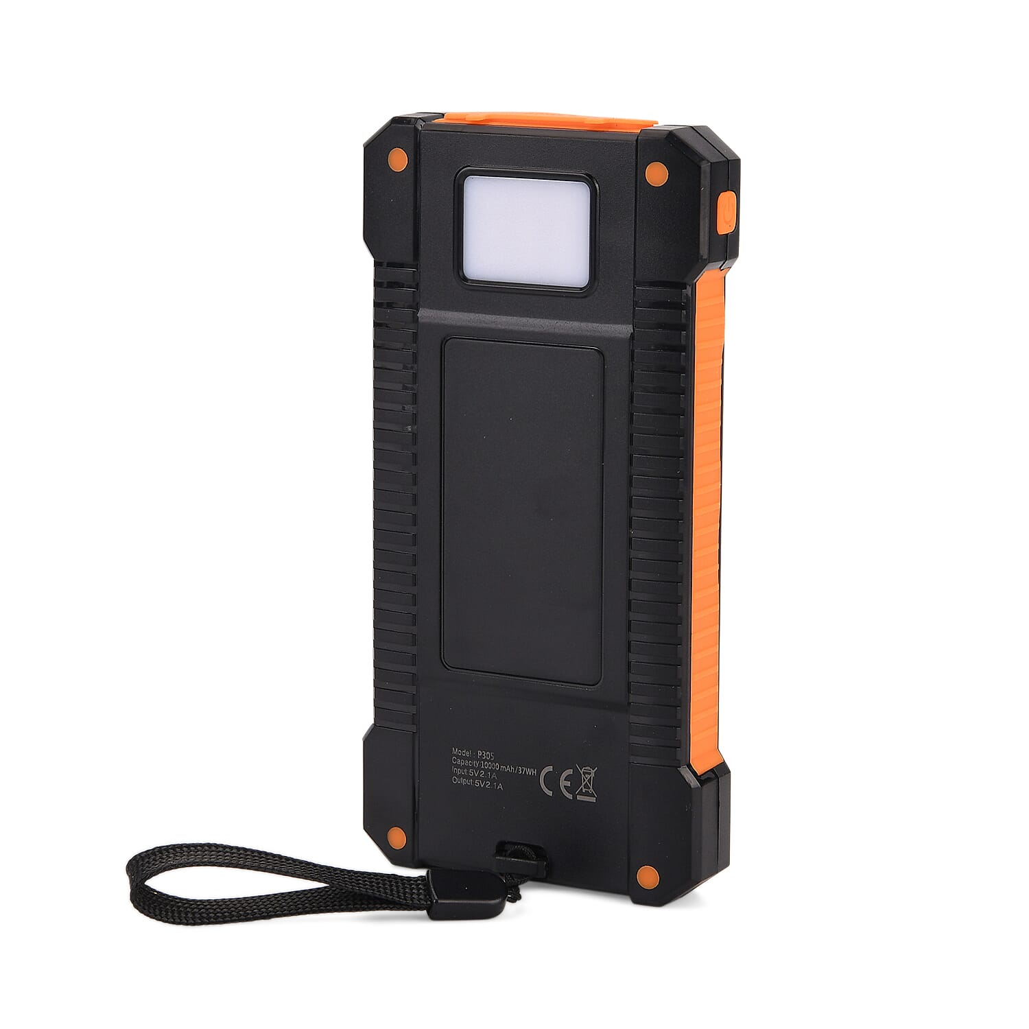 Power Bank 10000mAh with 2.1A Output - Orange & Black