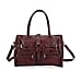Genuine Leather Multi-Pocket Handbag - Everyday Lifestyle Bag - Black