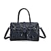 Genuine Leather Multi-Pocket Handbag - Everyday Lifestyle Bag - Black
