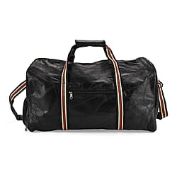 Hong Kong Closeout - 100% Genuine Leather Travel Bag - Black